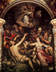 Alegoría de la Inmaculada - La Gamba - Luis de Vargas, 1.561. Catedral de Sevilla.